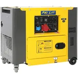 Pro-Lift-Werkzeuge Silent Notstromaggregat 5500W 230V + 400V Stromerzeuger 4-Takt-Dieselmotor Stromaggregat luftgekühlt Starkstrom Eletro-Starter Generator leise Diesel Notstromaggregat 5,5kW