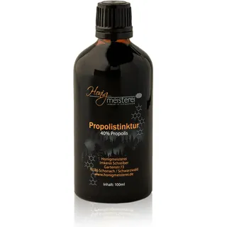 Honigmeisterei Propolis Tinktur 100ml mit 40% natürlichem Propolis, in bester Qualität aus Schwarzwälder Imkerei, Tropfen ohne Zusatzstoffe