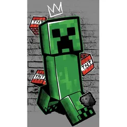 Strandtuch / Badetuch Minecraft Metro Art Creeper