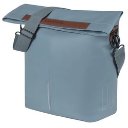 Basil Fahrradkorb City Fahrradshopper Vegan Leather graphite blue,30x18x49cm,14-16lt,Hoo blau