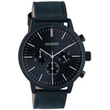 Oozoo Armbanduhr dunkelblau Leder C10918 Timepieces Uni Analog-Quarzuhr UOC10918