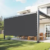 Vevor Sonnenschutztuch Sichtschutz Schattenabdeckung 305 x 366 cm Schwarz HDPE 1 St.