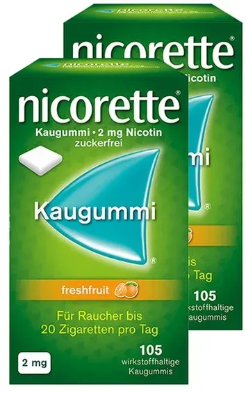 nicorette Kaug. freshfruit 2 mg Doppelp. 210 St