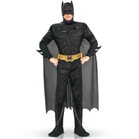 KULTFAKTOR GmbH Batman-Kostüm für Herren Superheld Lizenzware schwarz L