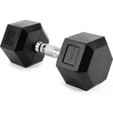 Trexo Hex gummierte Hantel 10 kg SCHWARZ <10kg