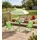 Koopmann International Kinder-Gartenmöbel-Set 4-teilig LEOPOLD, Grün Hellgrün Polyester Stahl