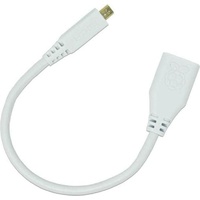 Raspberry Pi 4 Official Micro HDMI 2.0 Adapter, weiß, 20cm