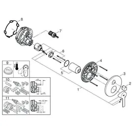 Grohe Lineare Einhandbatterie mit 3-Wege Umstellung 24095001