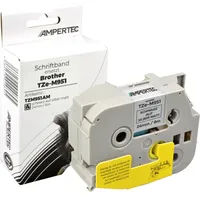 Ampertec P-Touch Band kompatibel zu TZe-M951 schwarz auf silber