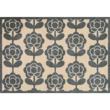 Wash+Dry Pop Flowers 60 x 85 cm Beige