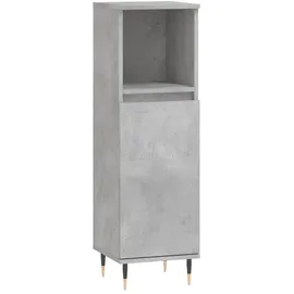 vidaXL Badschrank 30 x 118 x 30 cm Betongrau