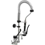 GastroHero Einloch Geschirrwaschbrause 1GWBT/NE_PROFI | Tischmontage | Niedrigbauweise | Mischbatterie | Spülbrause | Einhebelmischer | Edelstahl | Handbrause | 2 Mischventile für Warm- & Kaltwasser