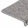 vidaXL Teppich-Treppenstufen 15 Stk. 65x21x4 cm Grau Rechteckiger Rand