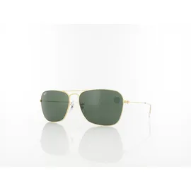 Ray-Ban Ray Ban Caravan RB3136 001), 58) / crystal green