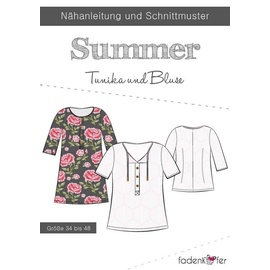 Fadenkäfer Schnitt "Bluse Summer" für Damen