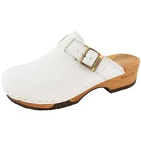 woody Damen Manu Clog, Weiss, 37 EU