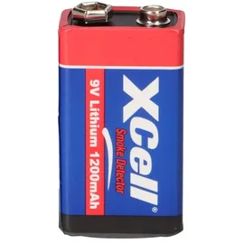 XCell Lithium 9V Block Hochleistungs-Batterien für Rauchmelder 4 St.