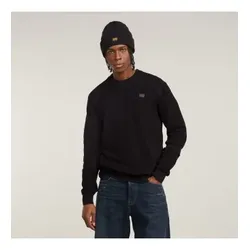 G-Star für Herren. D25111-C868-6484 Strickpullover Detailliert
 schwarz (M), Lässig, Bio-Baumwolle, Nachhaltig