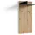 byLIVING Garderobenpaneel Ben 60 x 136 x 27 cm Eiche
