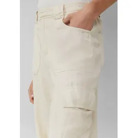 QS Cargo-Hose aus Leinenmix Beige 36