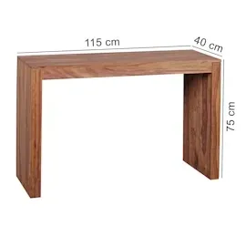 KADIMA DESIGN Konsolentisch 115x40x75 cm braun