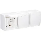Busch-Jaeger 2300/3 EW-54 SCHUKO® Steckdose 3-fach Alpinweiß Ocean (IP 44) 2CKA002084A0712