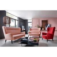 Masseno Bettsofa, Rosa, Textil, 3-Sitzer, 93x110x144 cm, Wohnzimmer, Sofas & Couches, Schlafsofas