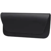 LFOTPP PU Leder Sonnenblende Brillenhalter für Das Auto, Sun Visor Aufbewahrungstasche, Universal Innenraum Auto Zubehör Sonnenbrille Brillenetui Organizer (Schwarz)