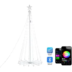 Deko Weihnachstbaum 190 cm mit Smart LED Beleuchtung mehrfarbig App-Steuerung IKAMIUT