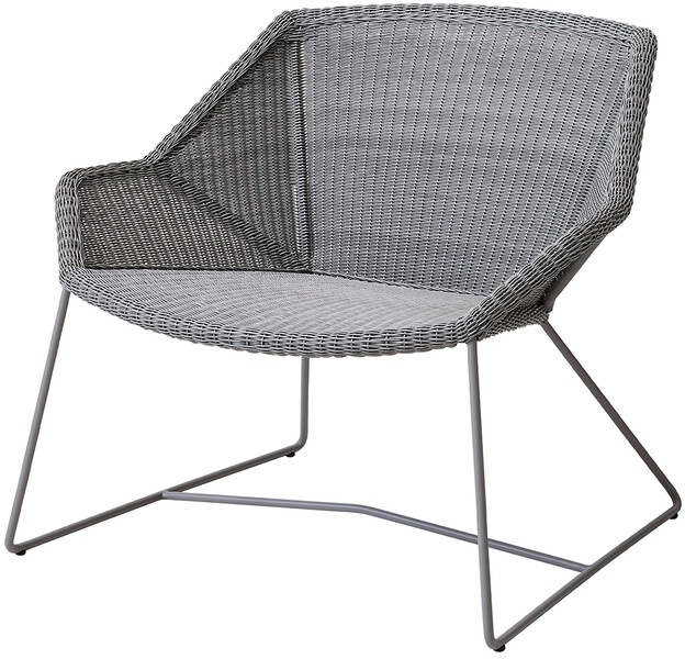 Cane-line Loungesessel Breeze grau, Designer Christina Strand, Niels Hvass, 73x87x72 cm