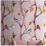 A.S. Création A.S. Creation Livingwalls The Wall 382301 Eine Rolle Ein Motiv 1.59 x 2.80 m Vögel Pink - Rosa