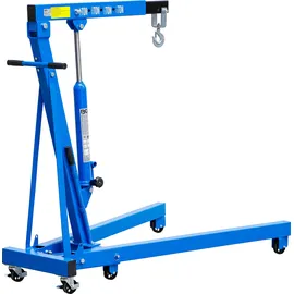 BGS Werkstattkran 1000 kg Stahl grau fahrbar
