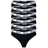 Ellesse Damen 6er Pack - HILLAR, Unterwäsche, Cotton Stretch, Logobund Schwarz S