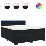 vidaXL Boxspringbett 180 x 200 cm Schwarz