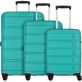 American Tourister Summer Splash Koffer-Set 3-tlg. türkis/grün/blau