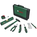 Bosch Universal-Handwerkzeug-Set, 25-teilig (vielseitiges Werkzeug-Set für allgemeine Arbeiten rund ums Haus; Klappmesser; Kombizange; Maßband; Wasserwaage und mehr) - Amazon Edition