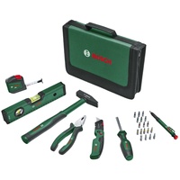 Bosch Universal-Handwerkzeug-Set, 25-teilig (vielseitiges Werkzeug-Set für allgemeine Arbeiten rund ums Haus; Klappmesser; Kombizange; Maßband; Wasserwaage und mehr) - Amazon Edition