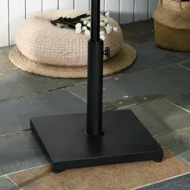 Outsunny Schirmständer 13 kg Metall + Zement 40 x 40 x 43 cm Schwarz