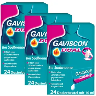 GAVISCON Dual Suspension Set 3X24X10 ml