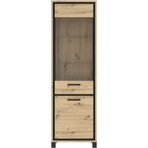 Forte Vitrine Farida Holzoptik Braun Eiche
