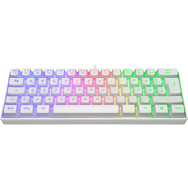 ISY IGK 3500-WT, Gaming Tastatur, Rubberdome, Sonstiges, kabelgebunden, Weiß