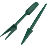 Meister Craft Meister Pikier-Set 2-teilig - Bestehend aus Pikierstab & Pikiergabel - Zum Versetzen von Setzlingen - Aus hochwertigem Kunststoff / Pflanzhilfe / Gartenwerkzeug zur Aussaat / FLOR78850