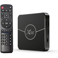 X98 Plus Android 11.0 Smart TV Box Media Player 2.4G/5G Dual-Band WiFi Neu E1M8