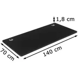 Songmics Tischplatte LDB002B02, rechteckig, 140 x 70cm, schwarz
