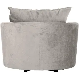 CARRYHOME Sessel Hellgrau, Textil, Füllung: Polyester, Schaumstoffflocken,Polyester, Schaumstoffflocken, 115x72x115 cm, Sitzfläche 360° drehbar, Wohnzimmer, Sessel, Polstersessel