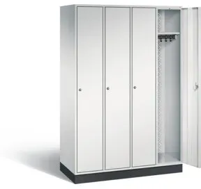 C+P Garderobenschrank Intro, H1950xB1220xT490mm, Front Lichtgrau, Korpus Lichtgrau (8170-401)