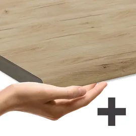 Vicco Winkelküche R-Line L-Form 287 cm Schwarz Beton/Anthrazit