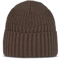Buff Knitted & Fleece Mütze Braun