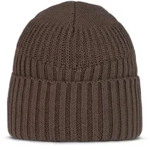 Buff Knitted & Fleece Mütze Braun