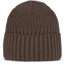 Buff Knitted & Fleece Mütze Braun